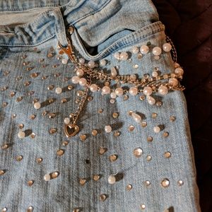 Sequins jeans by Cache